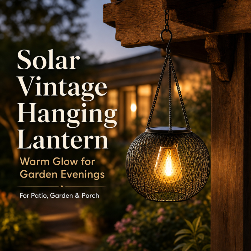 Outdoor Lighting For Gazebo - Op zonne-energie werkende LED hangende vloerlamp