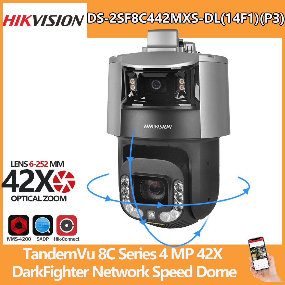 Outdoor Lighting No Electricity - Hikvision PTZ-camera DS-2SF8C442MXS-DL(14F1)(P3) TandemVu 8C-serie 4