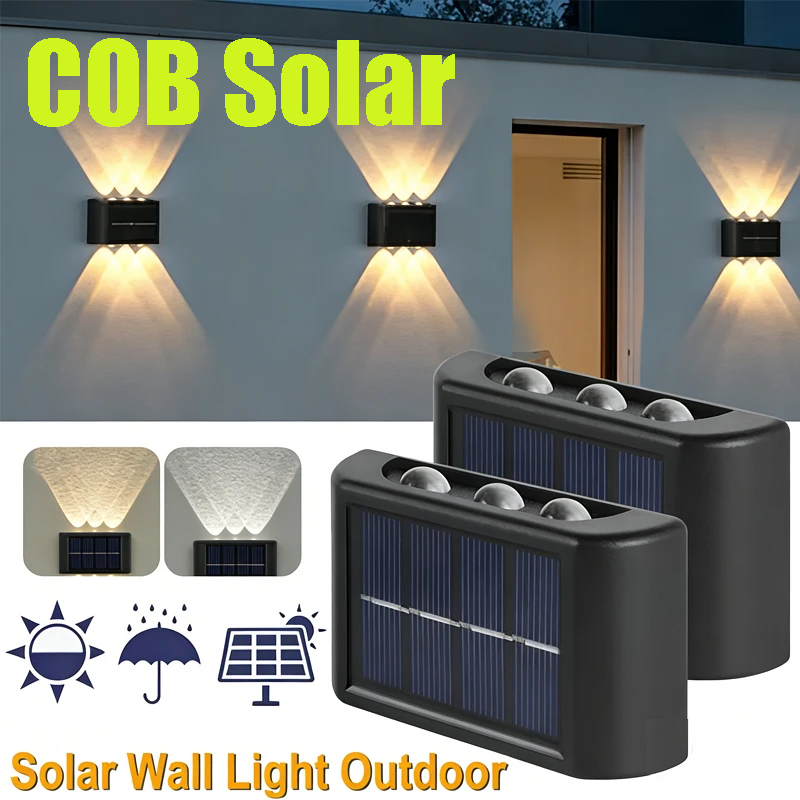 Wall Lighting Outdoor - COB Solar Wandlamp Buiten Waterdichte zonne-verlichting