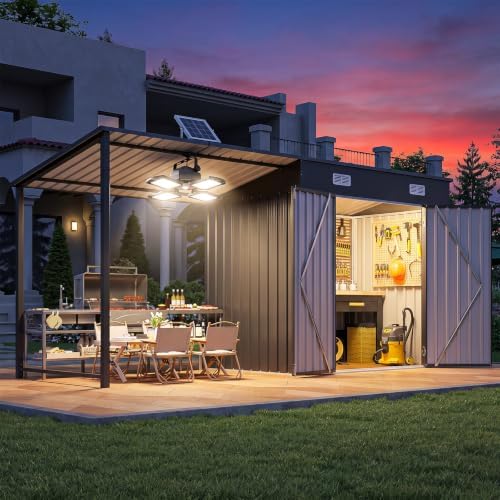 Outdoor Lighting For Gazebo - 6x4FT Buitenberging & Hardtop Gazebo met