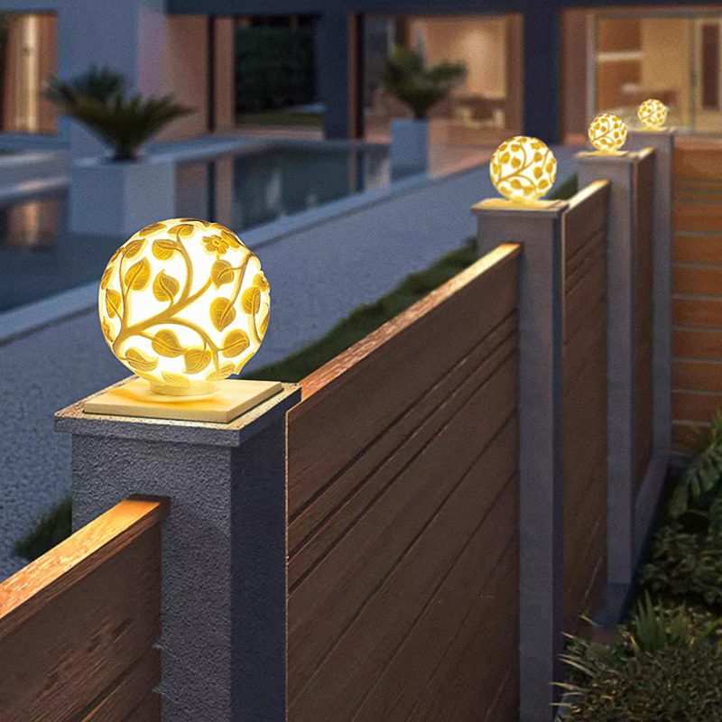 Outdoor Lighting Lamp - Buitenkolomverlichting op zonne-energie LED-kolomverlichting zonder zonne-energie