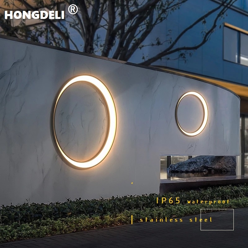 Outdoor Lighting Up And Down - Moderne buitenlamp in maanvorm, IP65 waterdicht,