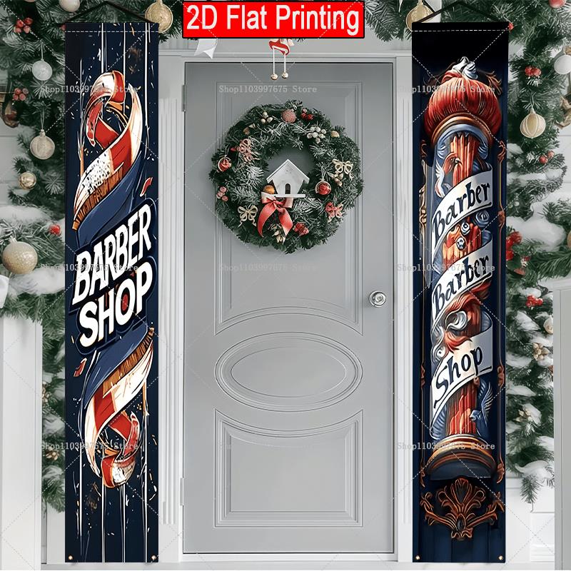 Outdoor Lighting Logo - 2D Kapperstekstlogo Deurbanners Kappersthema Feestdecoraties Coupletten