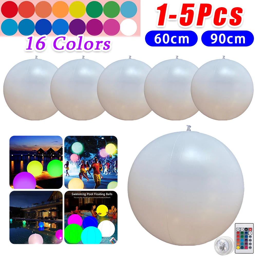 Outdoor Lighting Around Pool - 1-5 STKS 60/90 CM Drijvende Zwembadverlichting
