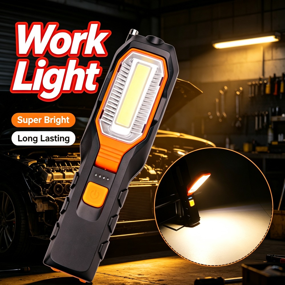 Outdoor Lighting Landscape - Nieuwe LED-werklamp met ingebouwde batterij, USB-oplaadbaar,