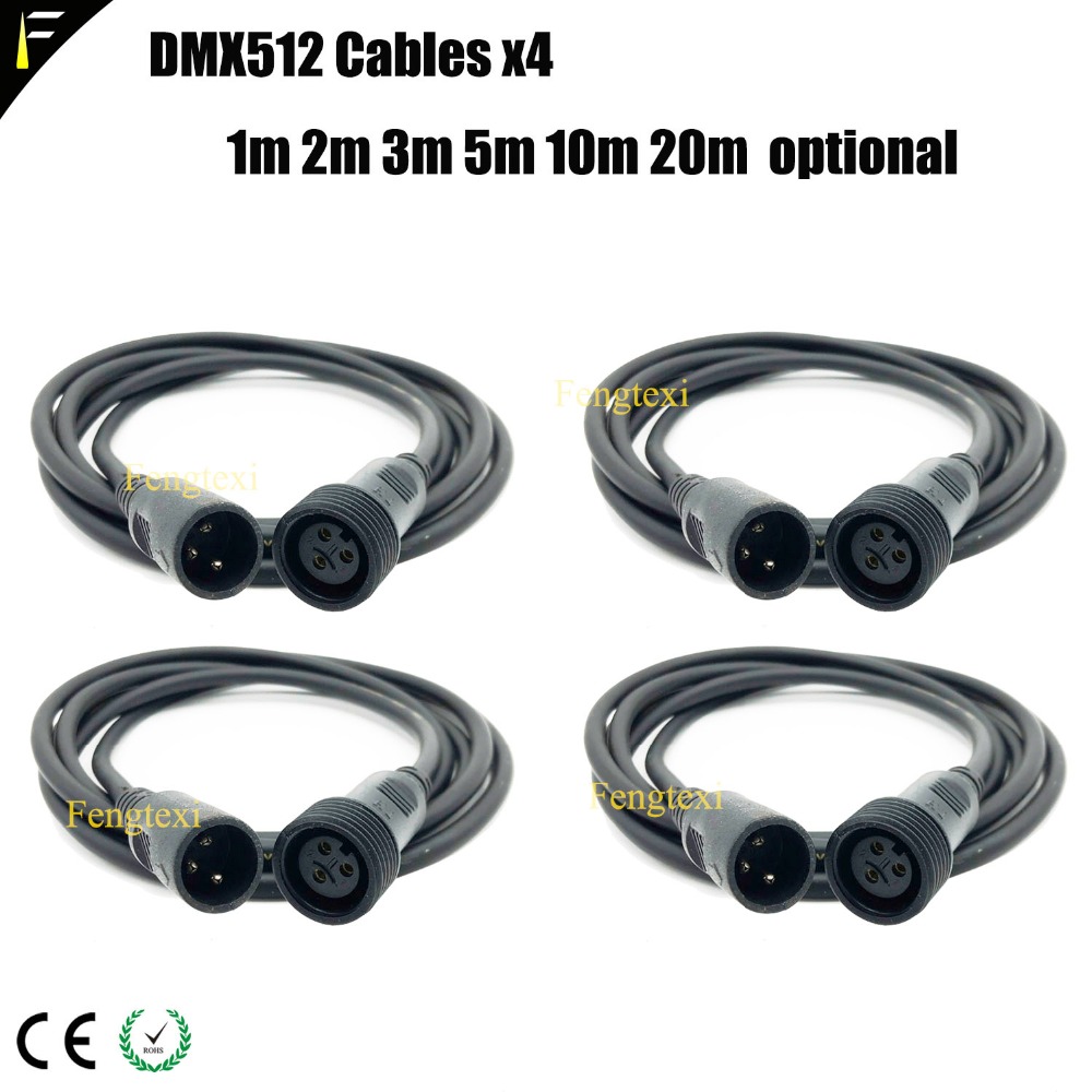 Outdoor Lighting Cable Uk - 4 Xlot Outdoor Dmx Verlengkabel IP65