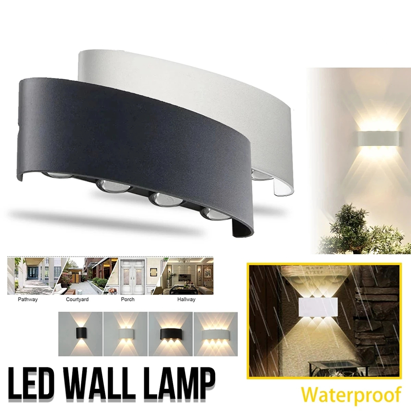 Outdoor Lighting Up And Down - Moderne Led Wandlamp Outdoor Trap Lichtpunt