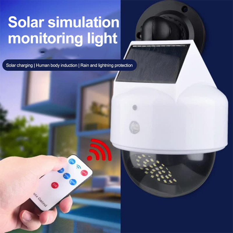 Halo Outdoor Lighting - Zonne-Energie Simulatiecamera Bewegingssensor Virtuele Camera Outdoor