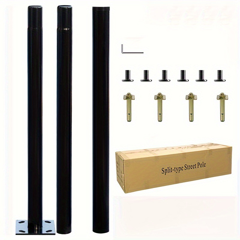Halo Outdoor Lighting - 3m Solar Buitenlamp Splitpaal Gegalvaniseerd Staal