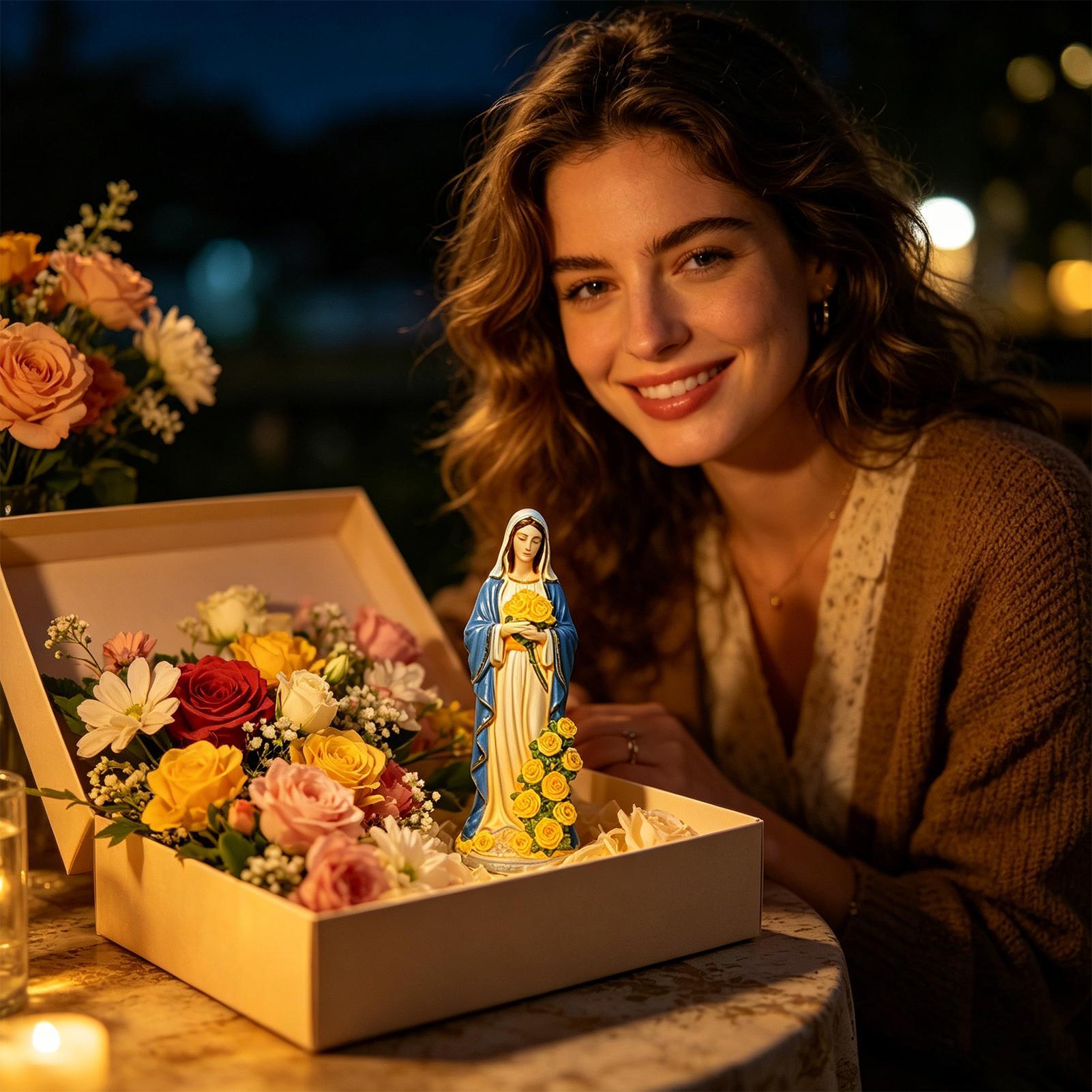 Maagd Maria zonnebeeld tuindec - Halo Outdoor Lighting recensie en prijs