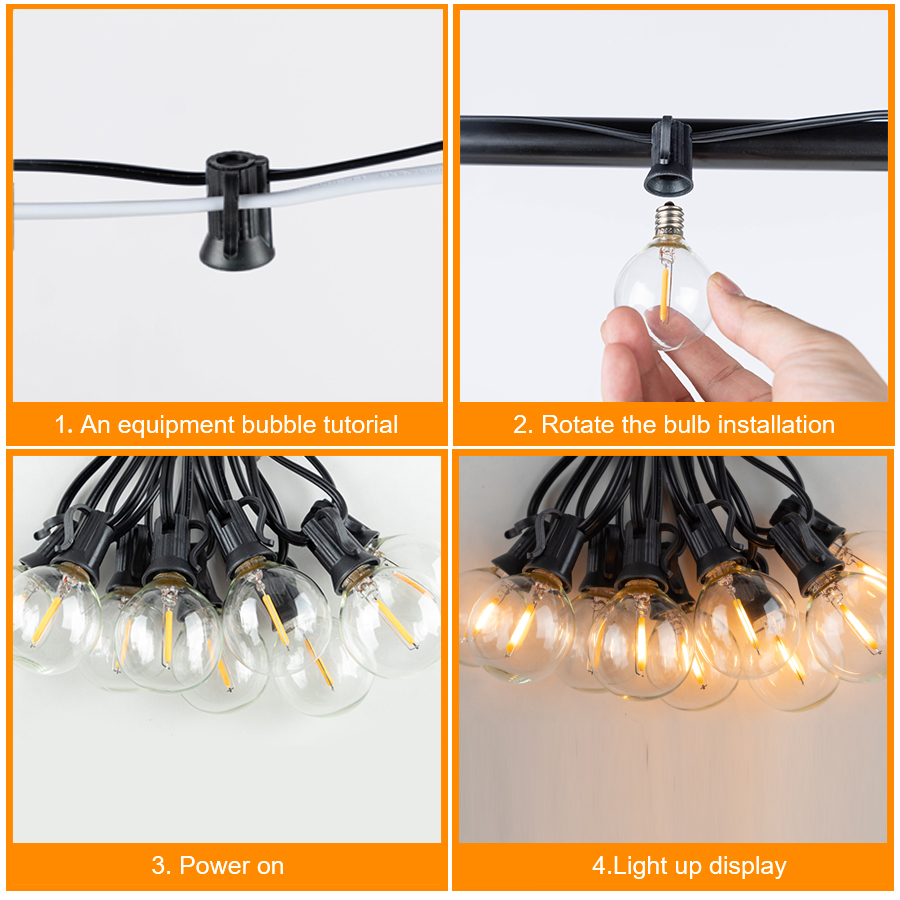 G40 LED Outdoor String Ball Li - Outdoor Lighting For Gazebo recensie en prijs