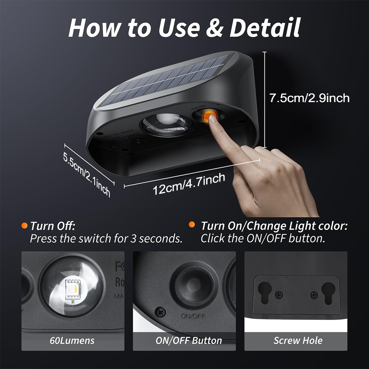 Zonne-Energie Wandlamp Solar H - Outdoor Lighting For Fence recensie en prijs