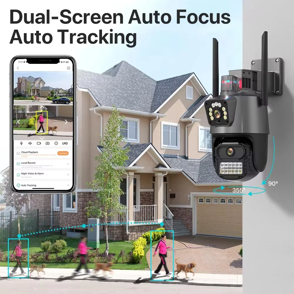 Outdoor Wifi PTZ-camera 4K 8MP - Outdoor Lighting No Electricity recensie en prijs