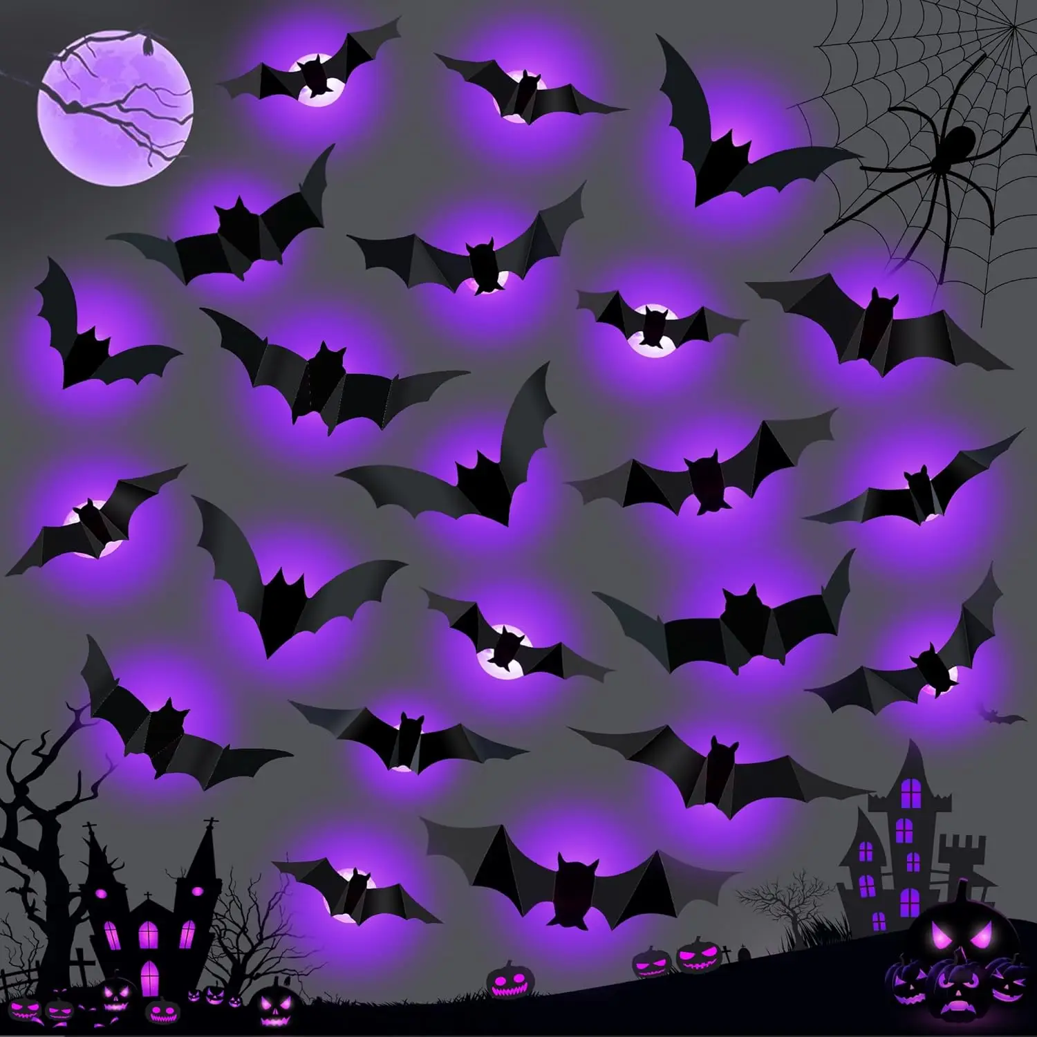 Halloween LED-vleermuizen Spid - Lighting Wedding Outdoor recensie en prijs