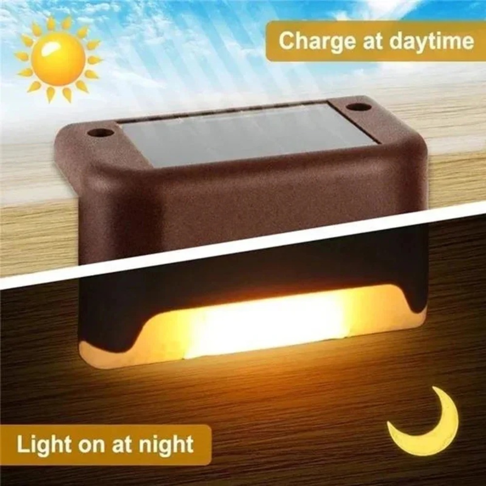 Warm witte LED-solar-traplamp, - Outdoor Lighting For Fence recensie en prijs