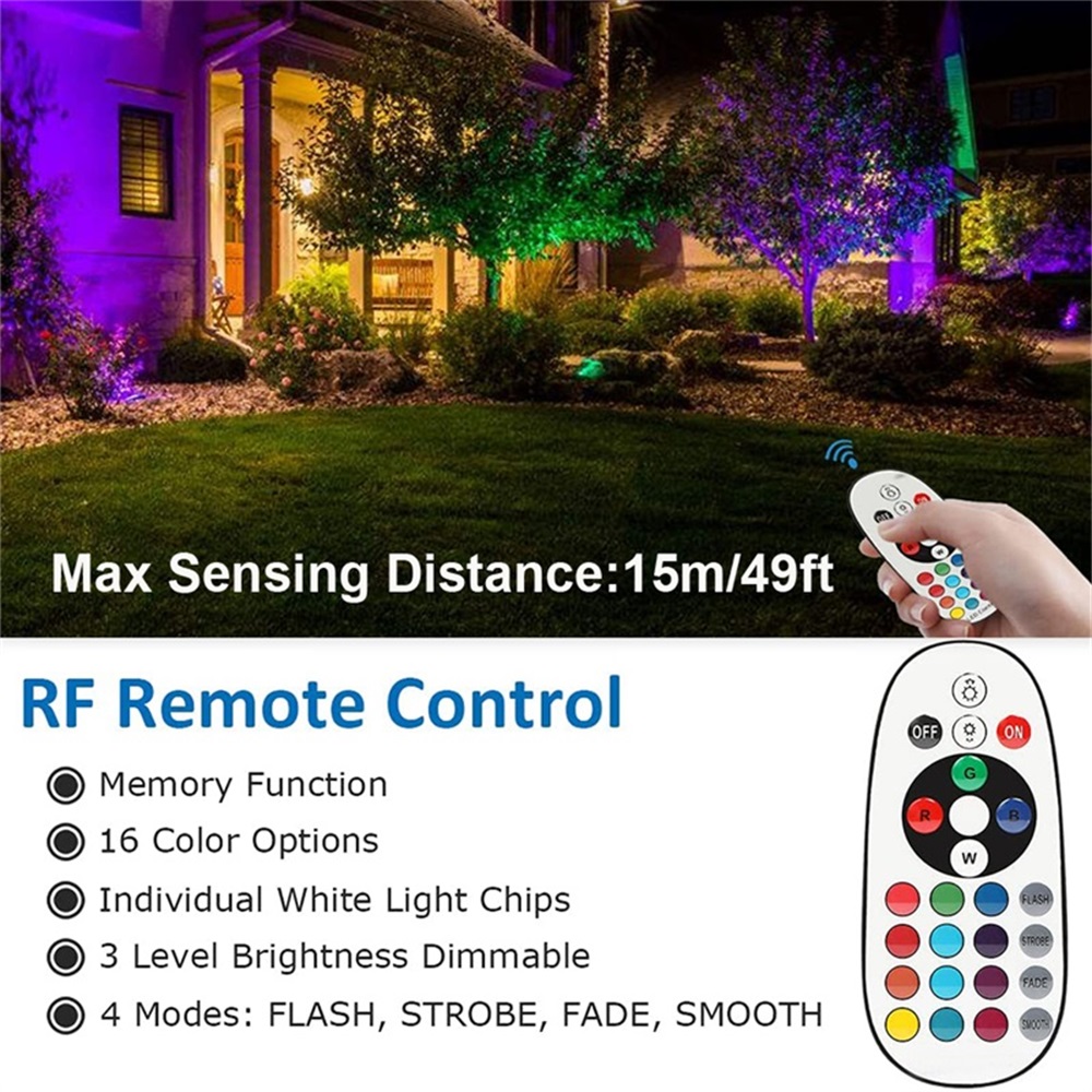 RGBW Landschapsverlichting 10W - Outdoor Lighting For Garden recensie en prijs