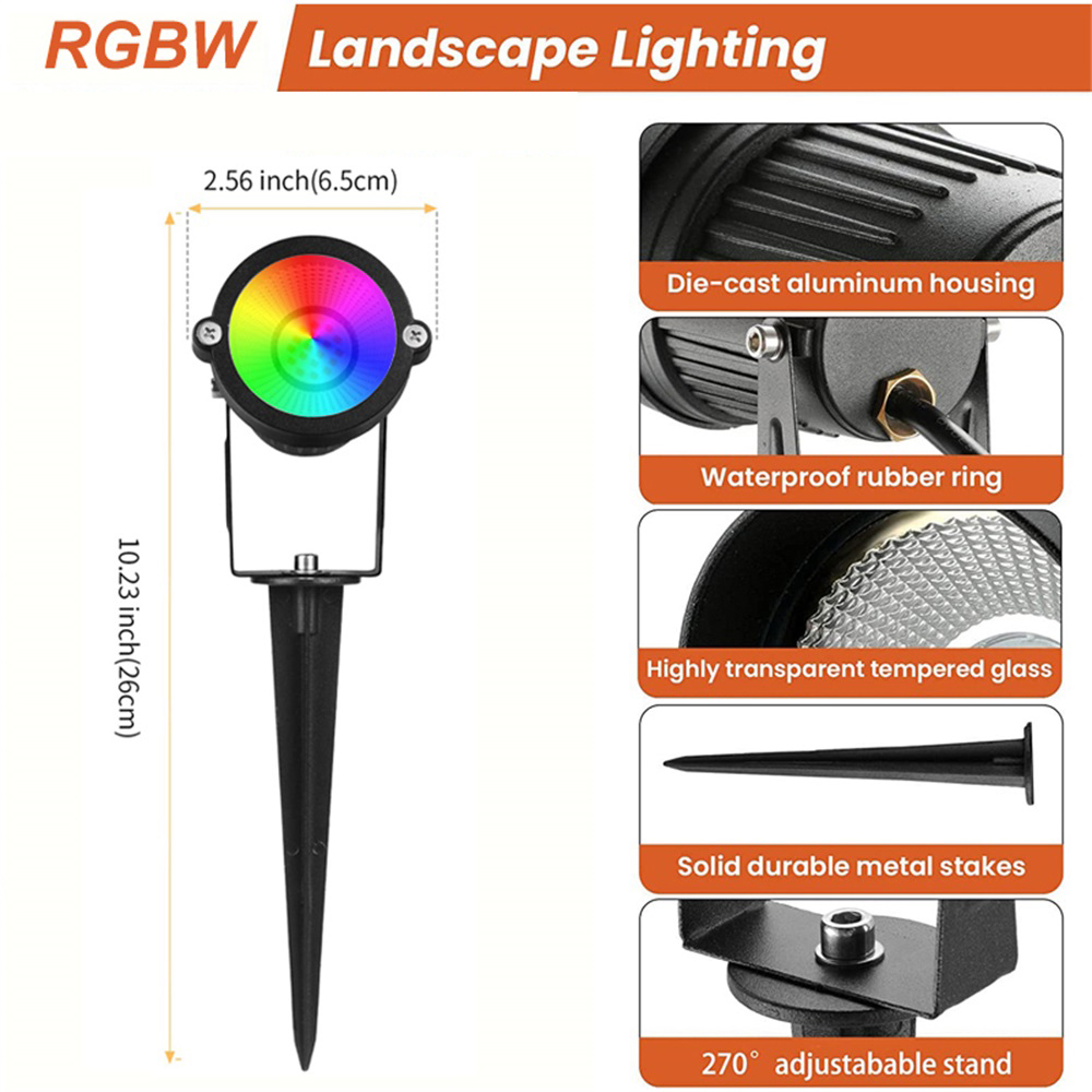 RGBW Landschapsverlichting 10W - Outdoor Lighting For Garden recensie en prijs