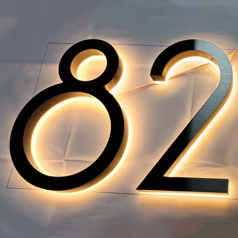 Metalen 3D LED Huisnummer Lich - Outdoor Lighting Logo recensie en prijs