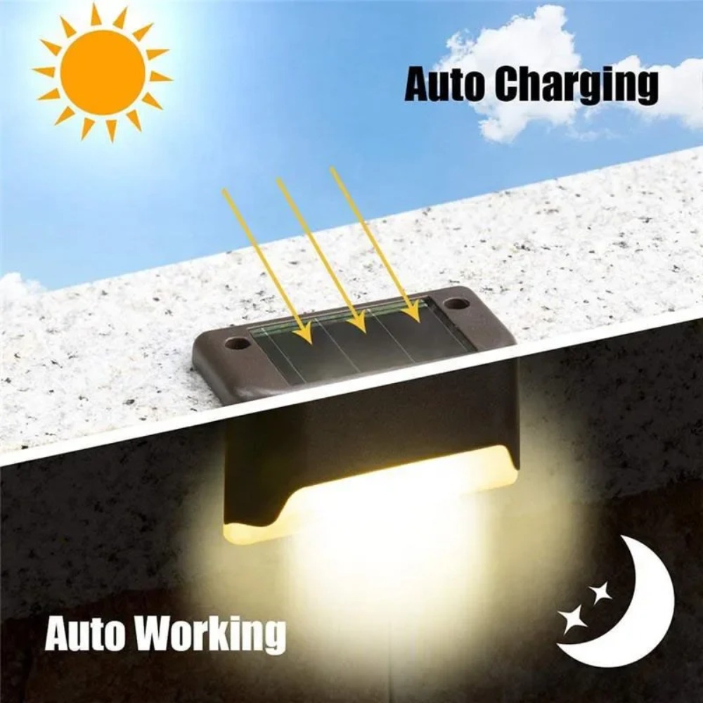 Warme/witte LED-solar traplamp - Outdoor Lighting For Fence recensie en prijs