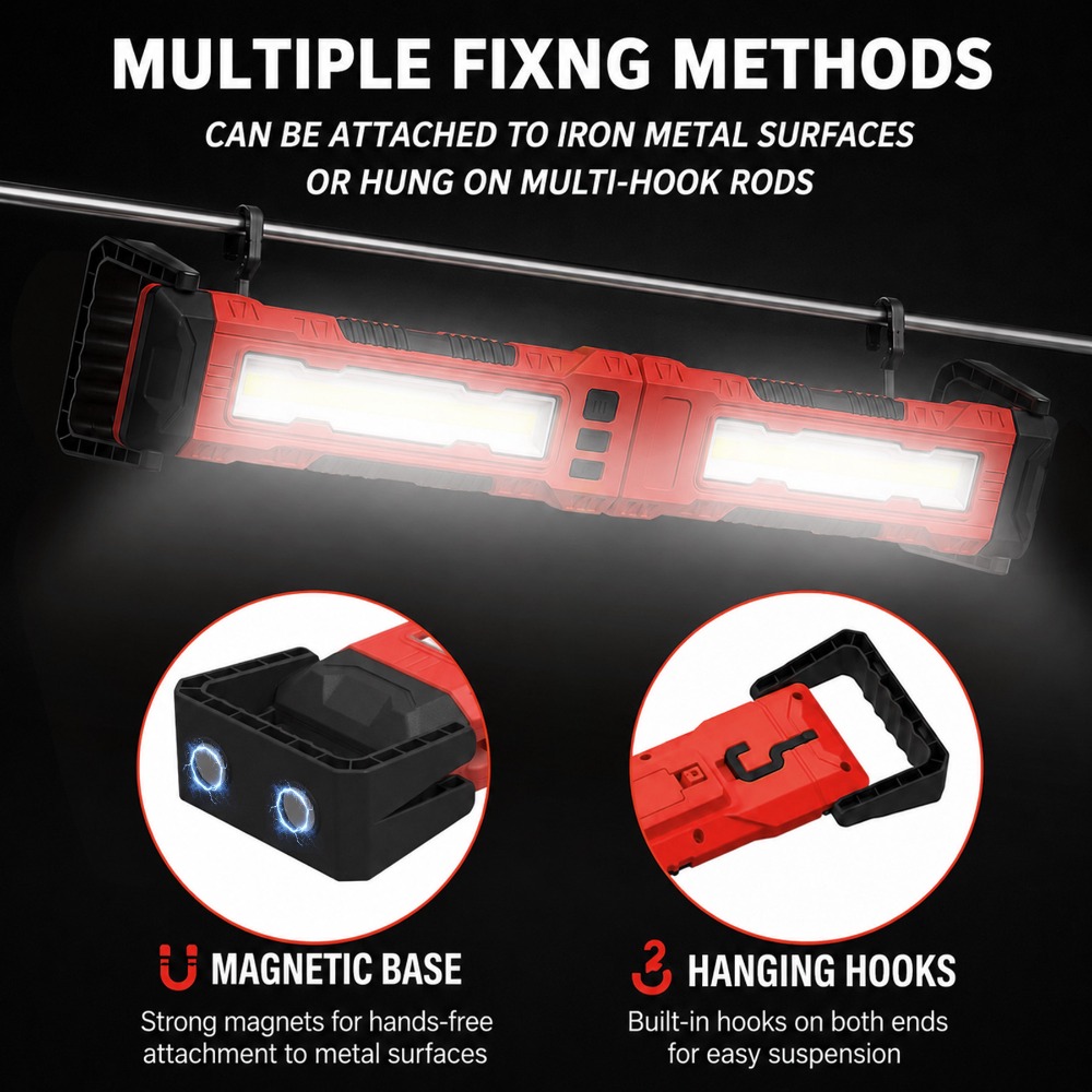 Nieuwe COB-werklamp, USB-oplaa - Outdoor Lighting Repair recensie en prijs